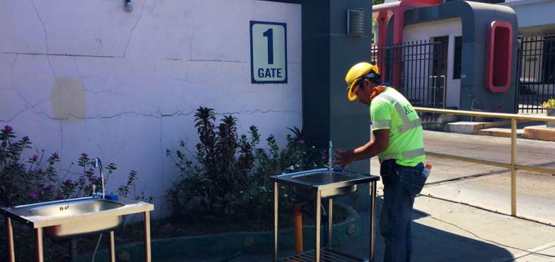 handwashing stations