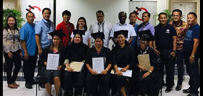 holcim davao hosted the graduation ceremony of the 20 beneficiaries of its plumber skills training program for its community